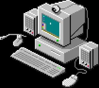 Vintage computer workstation